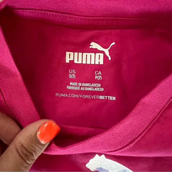 NWT Puma Kids T-Shirt, Size 7 - Picture 2 of 4